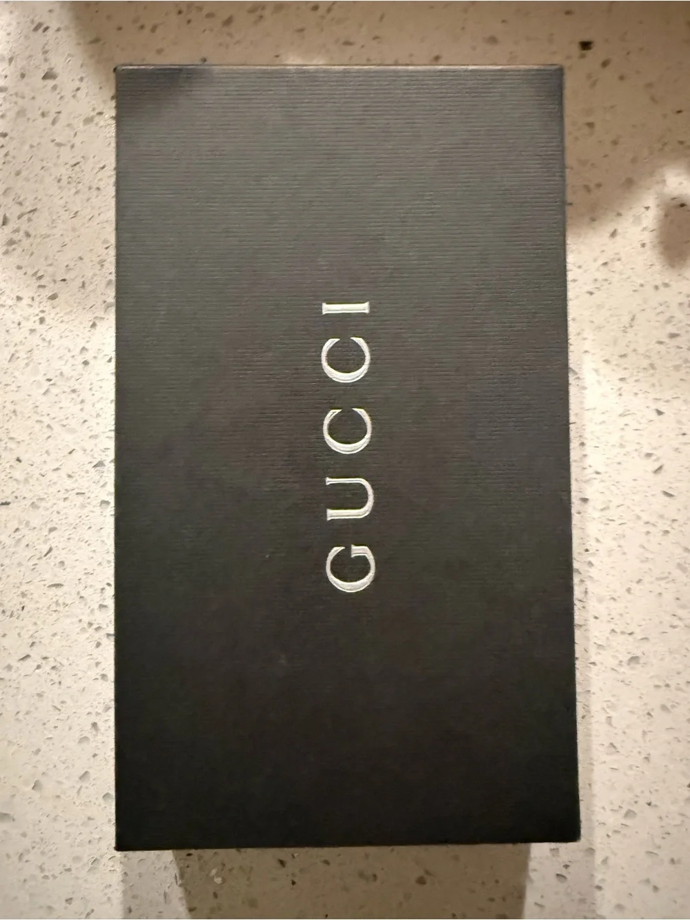 Authentic Gucci Black Textured Gift / Storage Box